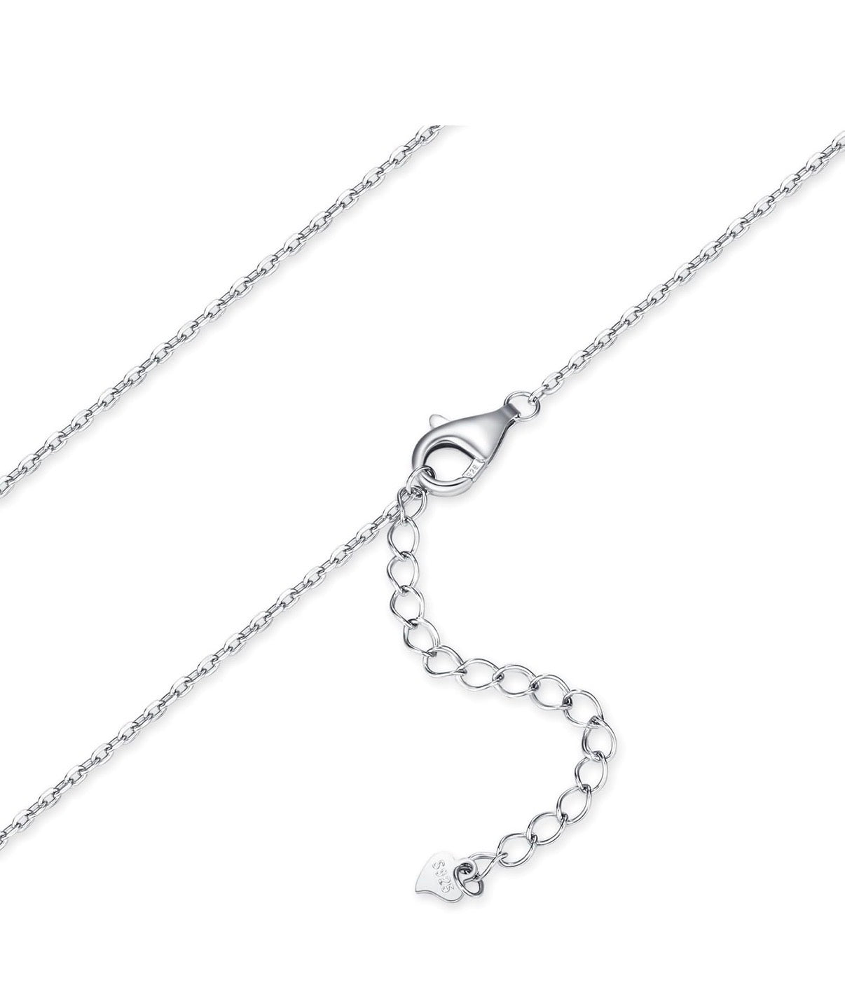 Moissanite Pendant Necklace for Women 925 Sterling Silver 1 Carat