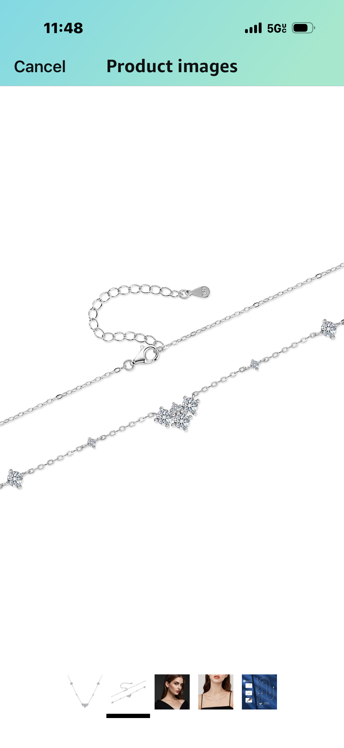 Chocker Necklace 925 Sterling Silver D Color Ideal Cut Moissanite Dainty Simple.