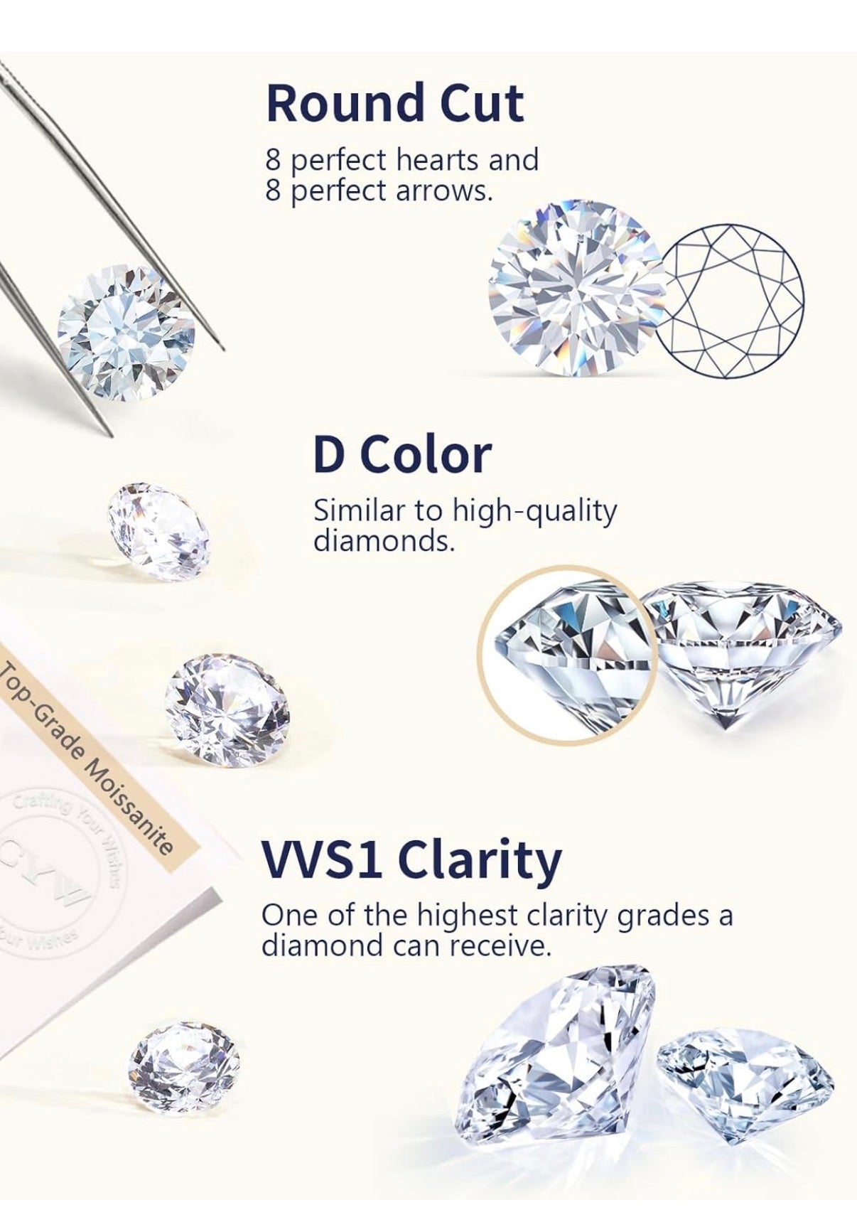 D Color VVS1 Clarity Moissanite Tennis Bracelet 1.21 Carat Solid 925 Sterling Silver, 5.5-7.5inch
