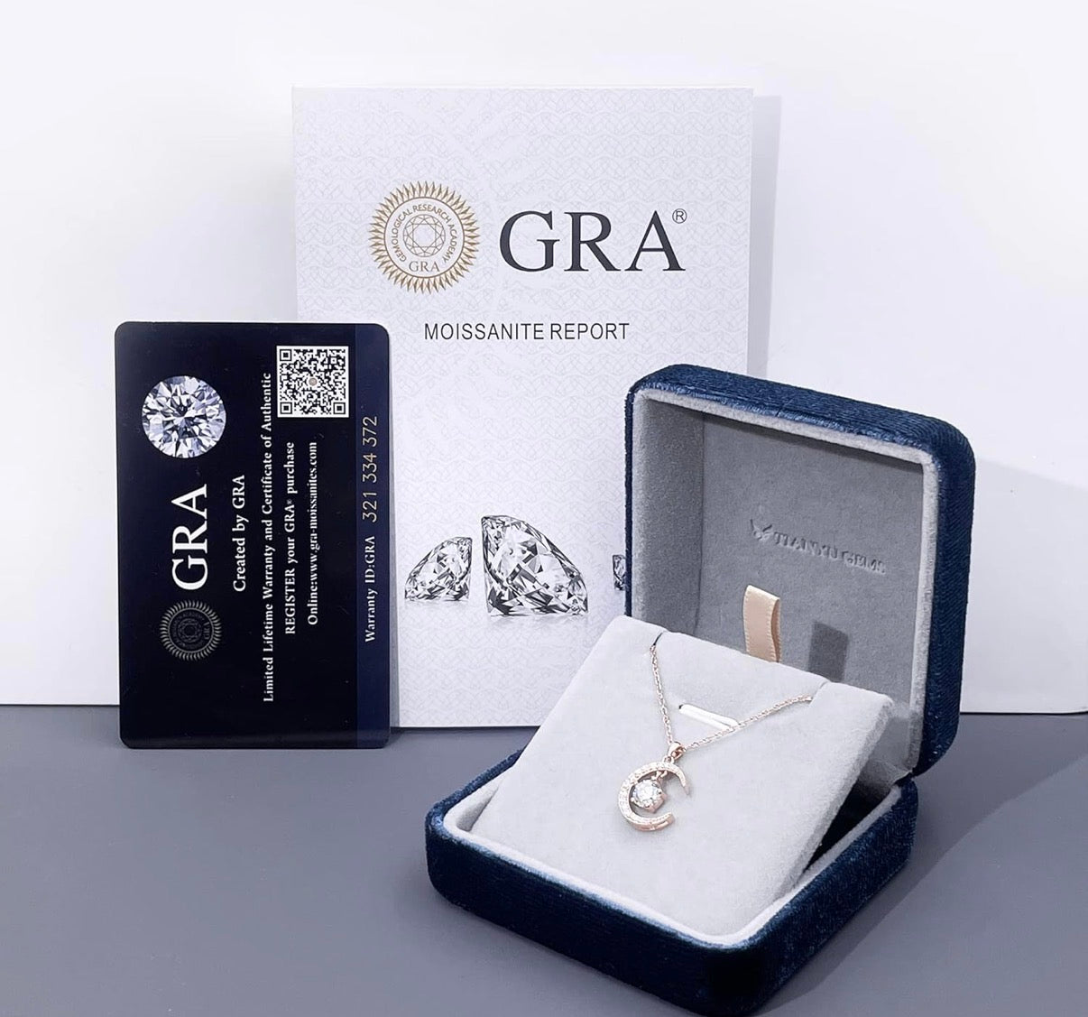 0.5 Ct Moissanite Necklace For Women S925 Sterling Silver Yellow Gold Plated Pendant Necklace DF VVS Color Moisanite Diamond Necklace Jewelry Gift Chain 16+2 In