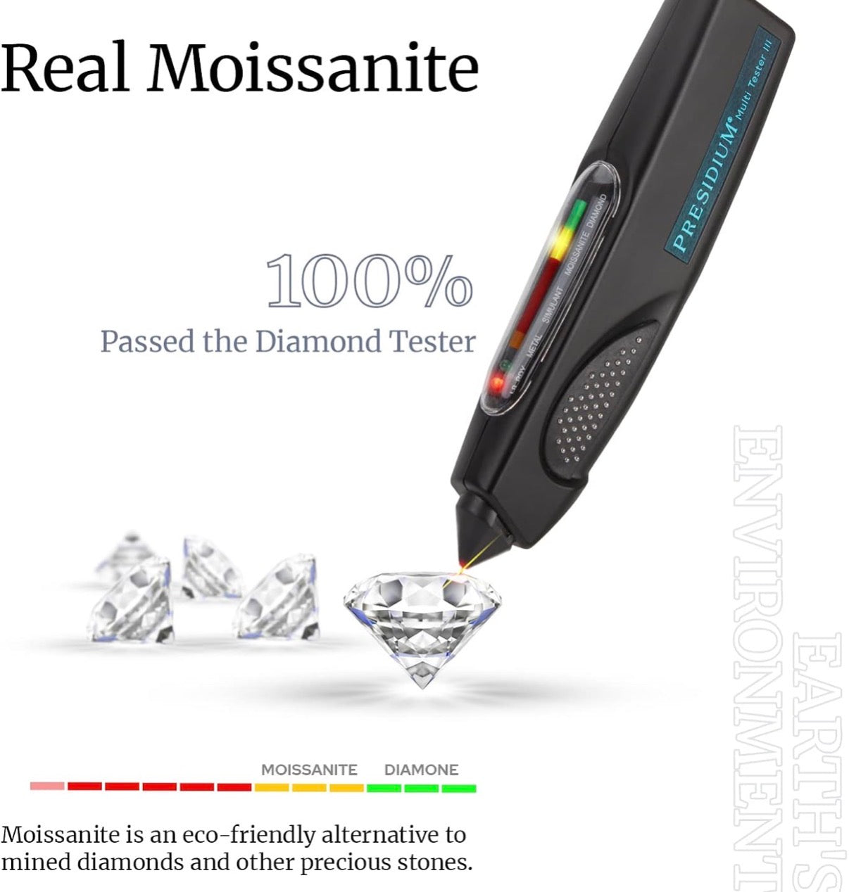 Moissanite Necklace and Earring Sets for Women White Gold Plated/S925 Sterling Silver Diamond Jewelry Sets 1CT Yellow Gold