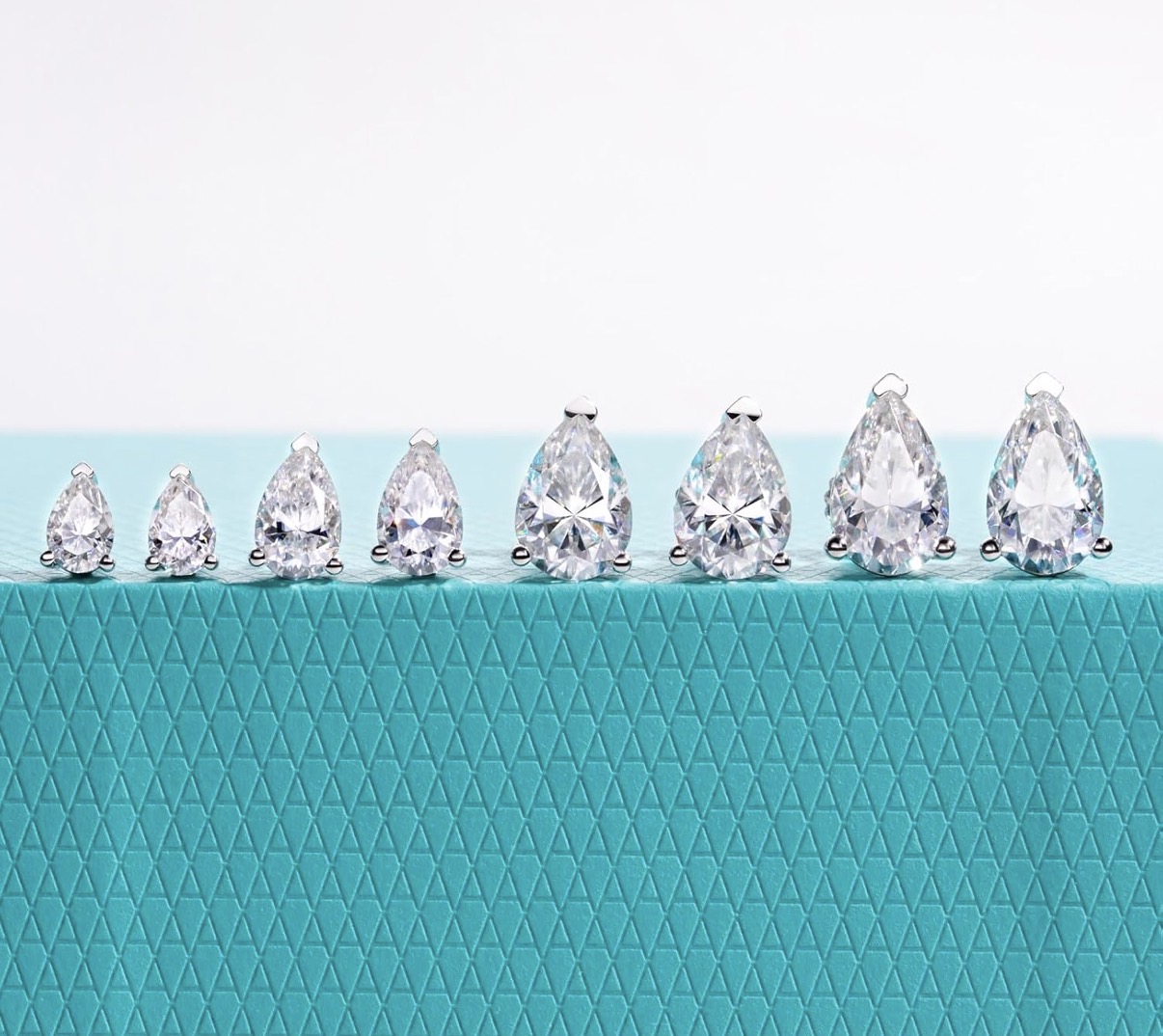 4cttw Pearl Cut Moissanite Stud Earrings D Color VVS1 926 Sterling Silver Timeless Sparkle Studs