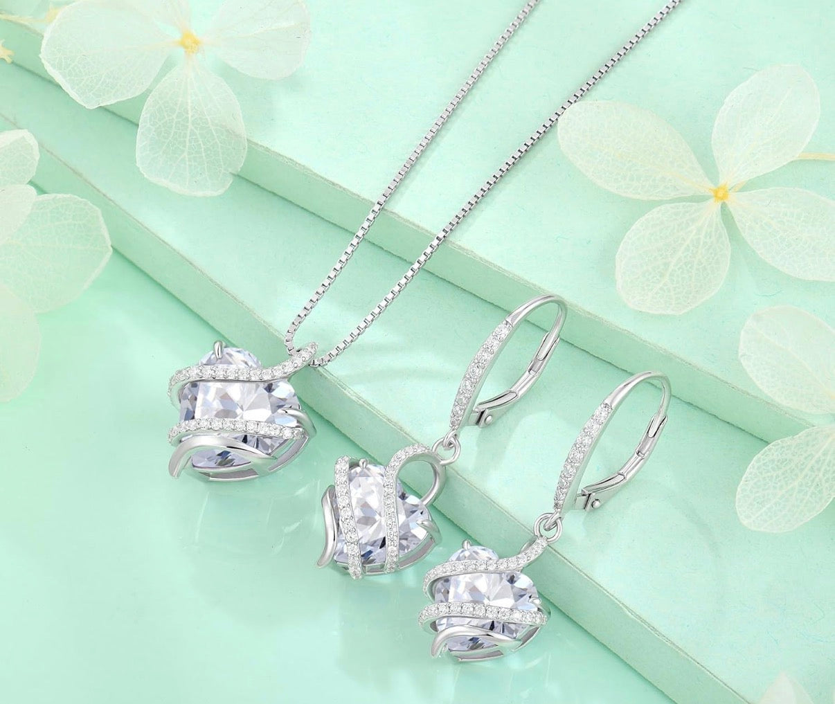 Heart Necklace 925 Sterling Silver Infinity Love Pendant