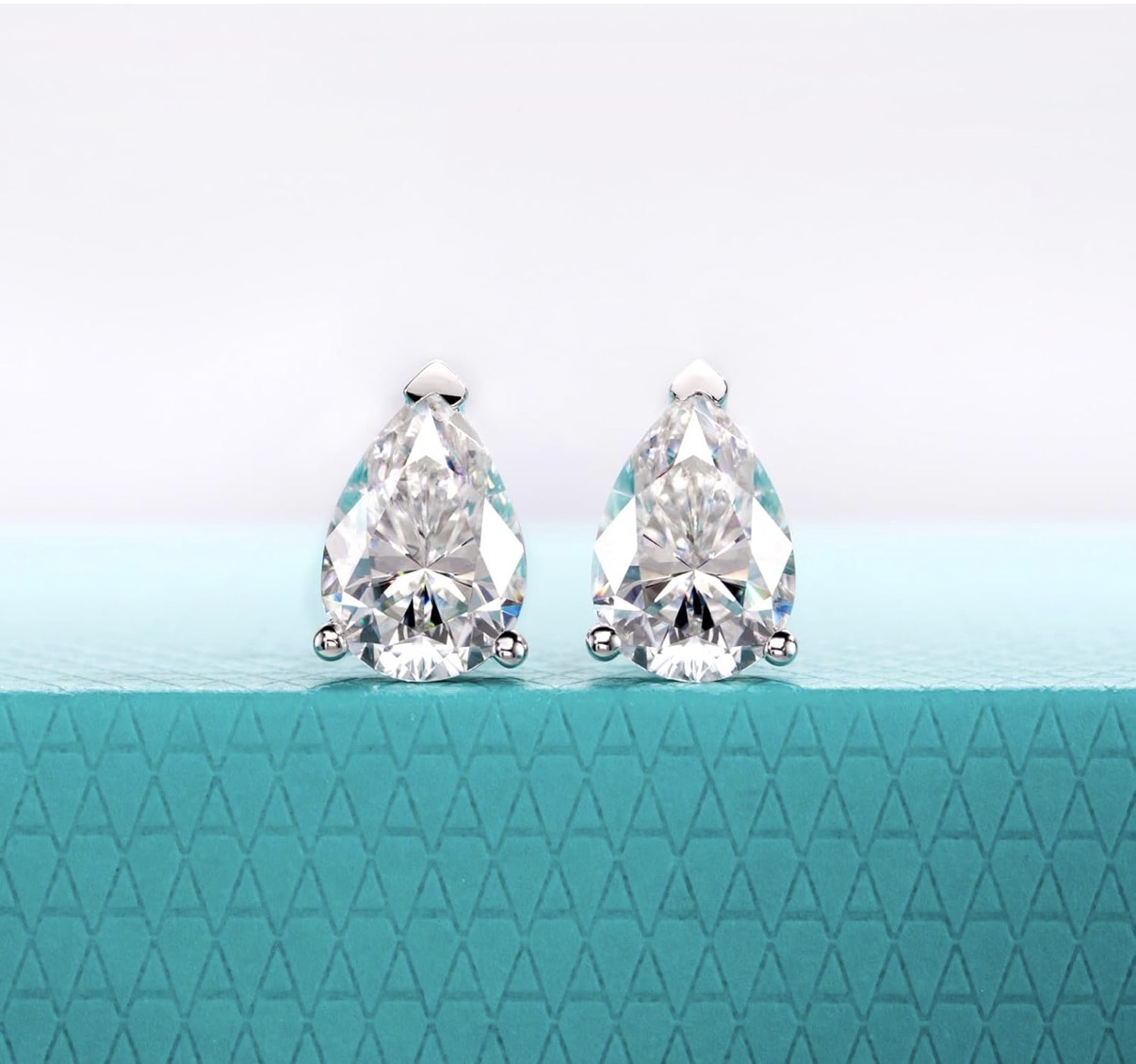 4cttw Pearl Cut Moissanite Stud Earrings D Color VVS1 926 Sterling Silver Timeless Sparkle Studs